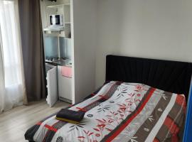 Hôtel 1 chambre meublé avec cuisine privé métro 7 la Courneuve