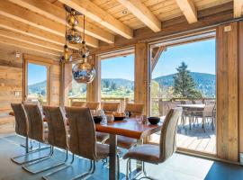 Hôtel Chalet Aconit, terrasse panoramique avec jacuzzi et sauna